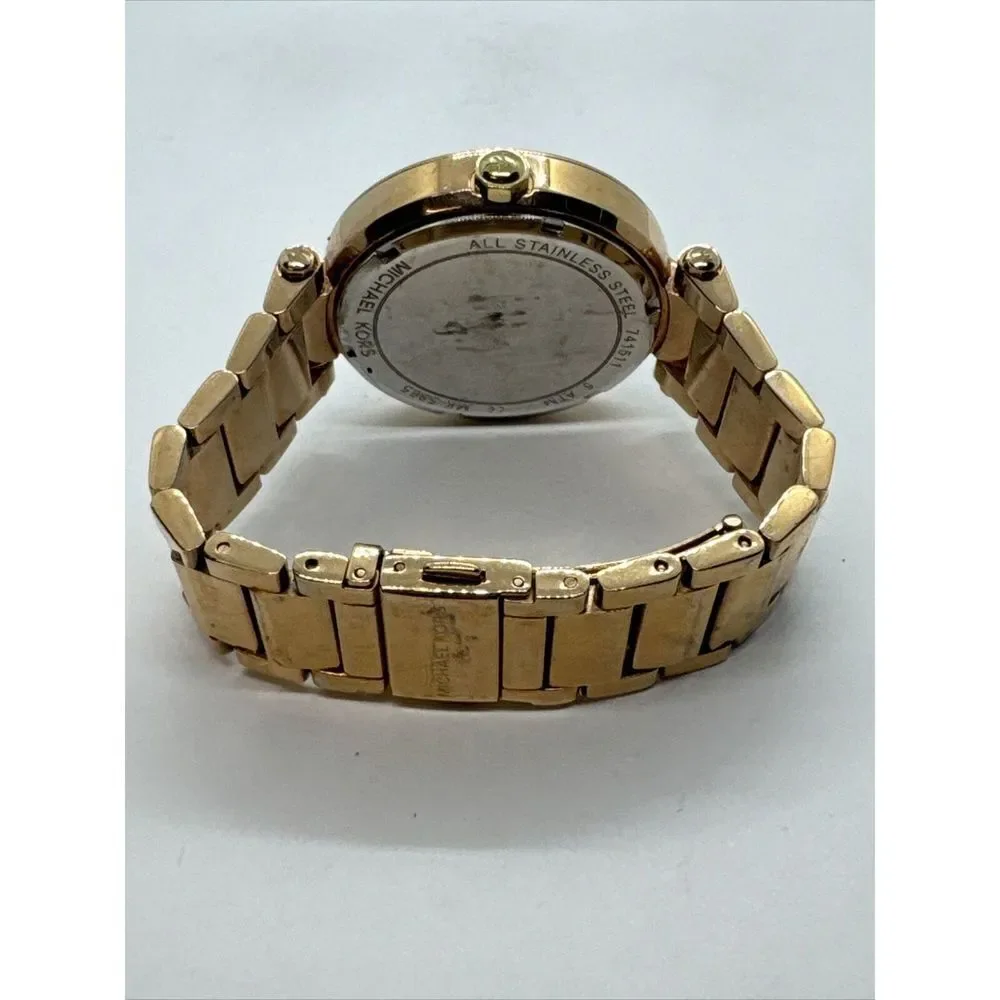 Michael Kors Parker MK5865 Women Rose Gold Analog Dial Quartz Wrist Watch JNA437